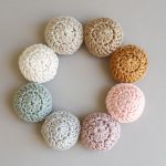 Round crochet pillow