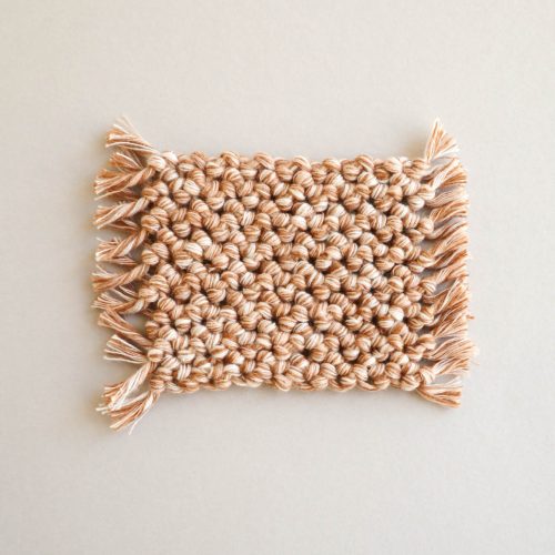 Small macrame rug