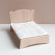 Classic double bed with mattress