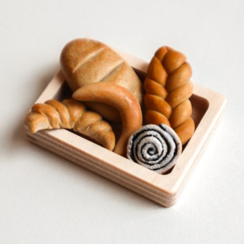 Polymer clay bakery package