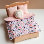 Blanket for double bed - light rose floral