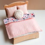 Blanket for double bed - light rose floral