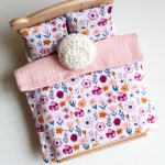 Blanket for double bed - dark rose floral