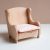 Seat cushion for armchair - rose