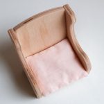 Seat cushion for armchair - rose