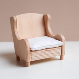 Seat cushion for armchair - white