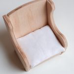 Seat cushion for armchair - white