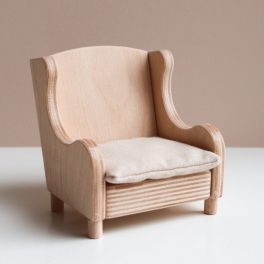 Seat cushion for armchair - beige