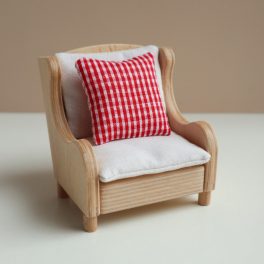 Pillow - tiny red checked
