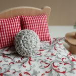 Pillow - tiny red checked