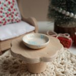 Ceramic plate with snowflakes