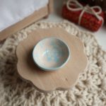 Ceramic bowl with snowflakes