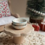 Ceramic bowl with snowflakes