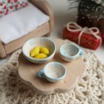 Ceramic bowl with snowflakes