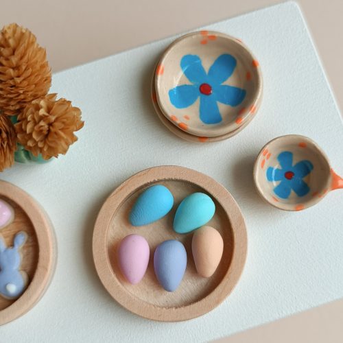 Polymer clay easter eggs