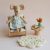 Dress for dolls - tiny blue floral